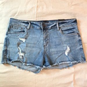 Destroyed Denim Shorts